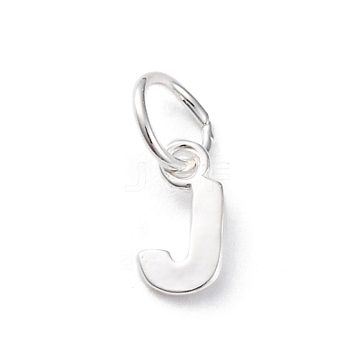 925 Sterling Silver Letter Charms STER-C012-01S-J-1