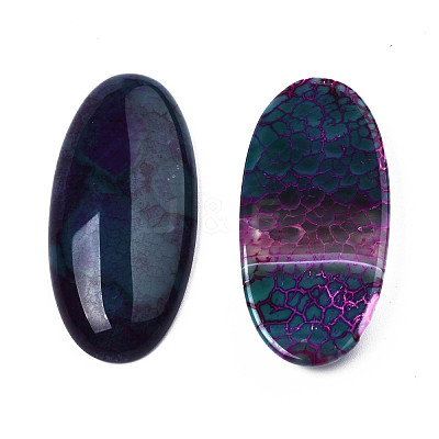 Dyed Natural Brazilian Agate Cabochons G-S220-01-1