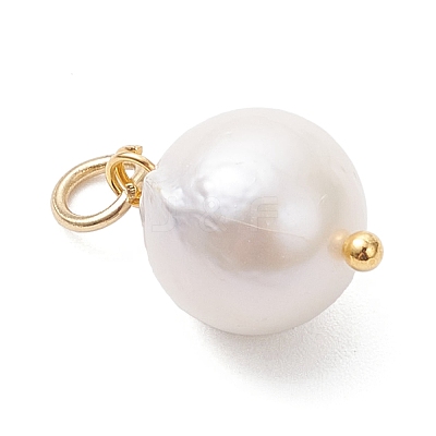 Natural Baroque Pearl Keshi Pearl Pendants PALLOY-JF04627-01-1