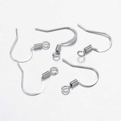 Brass French Earring Hooks X-KK-Q366-P-NF-1