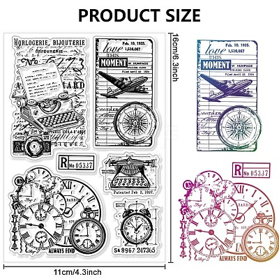 PVC Plastic Clear Stamps DIY-WH0631-0680-1