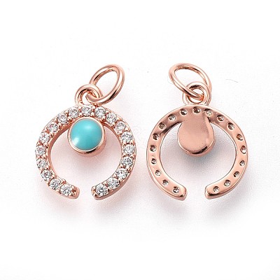 Brass Charms KK-F783-08RG-1