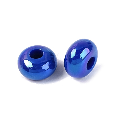 Opaque Acrylic European Beads OACR-E033-19B-1