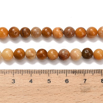 Natural Agate Beads Strands G-F820-K07-6mm-1