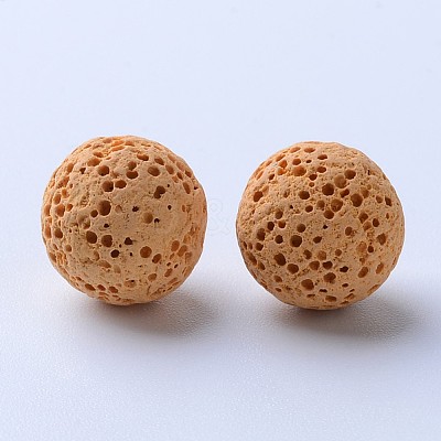 Unwaxed Natural Lava Rock Beads G-F325-8mm-13-1