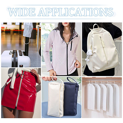 2 Bags 2 Colors Nylon Closed-end Zipper DIY-TA0014-72B-1