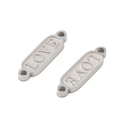 Tarnish Resistant 304 Stainless Steel Connector Charms STAS-Z078-19P-1