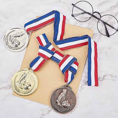 Zinc Alloy Football Medals NJEW-GA0001-01-1