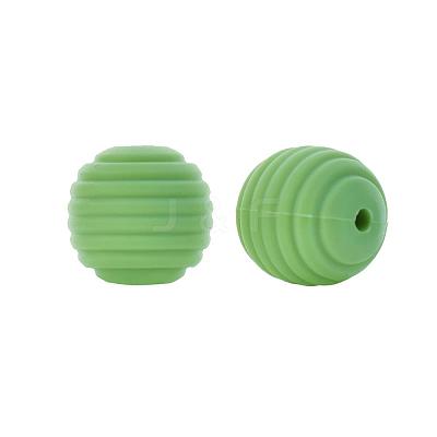 Thread Honeycomb Silicone Beads SI-JX0024A-34-1