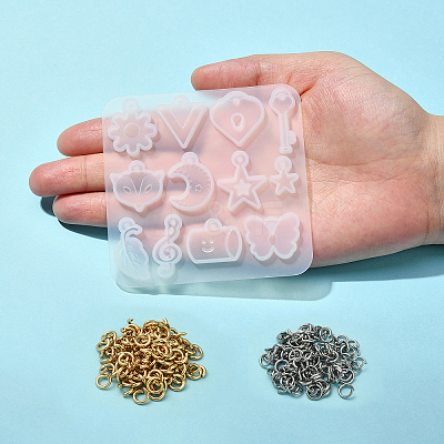 1Pc DIY Pendant Silicone Molds DIY-CJ0002-10-1