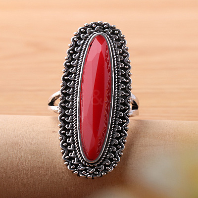 Alloy and Resin Finger Rings FS-WGB9ABA-02-1