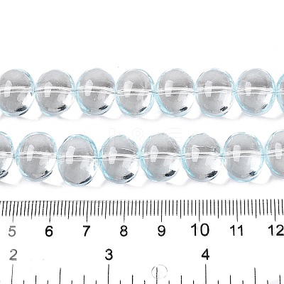 Transparent Electroplate Glass Beads Strands EGLA-N012-06D-1