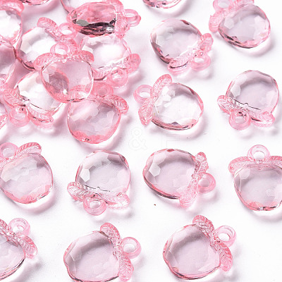 Transparent Acrylic Pendants TACR-S154-28B-26-1