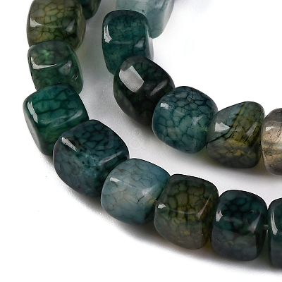 Natural Dragon Veins Agate Beads Strands G-G177-E12-01-1