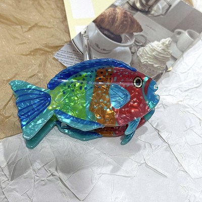 Ocean Theme Acrylic Claw Hair Clips PHAR-P012-B01-1