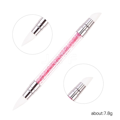 Double Head Silicone Nail Art Sculpture Pen Brushes(Head Shape Random Delivery) MRMJ-Q059-014B-1