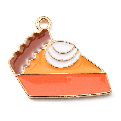 Thanksgiving Day Alloy Enamel Pendants X-ENAM-D060-02C-KCG-1