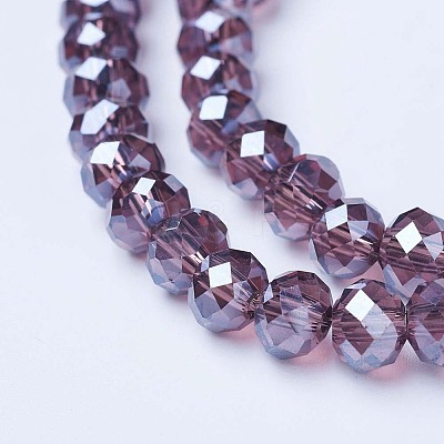 Electroplate Glass Beads Strands EGLA-A034-T4mm-A05-1