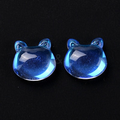 Electroplate Glass Cabochons EGLA-D007-03-1