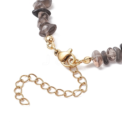 Natural Apatite Chip Beaded Bracelets for Women BJEW-JB11742-08-1
