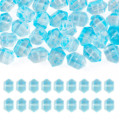 30Pcs Transparent Handmade Lampwork Beads LAMP-TADJ0001-12E-1