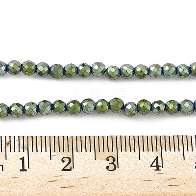 Electroplate Synthetic Magnetic Hematite Beads Strands G-A263-B01-02B-1