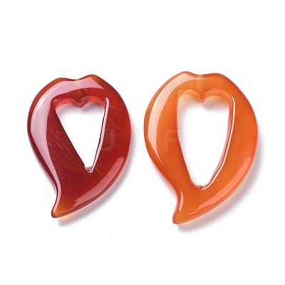 Natural Red Agate Beads G-Z020-04-1
