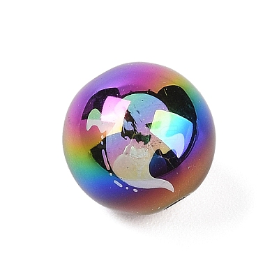 Halloween UV Plating Acrylic Beads OACR-M013-08A-01-1
