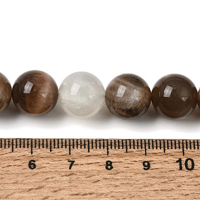 Natural Multi-Moonstone Beads Strands G-J157-12mm-06-1