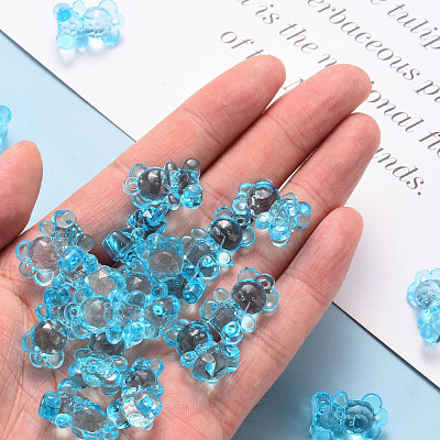 Transparent Acrylic Pendants TACR-S151-01B-755-1