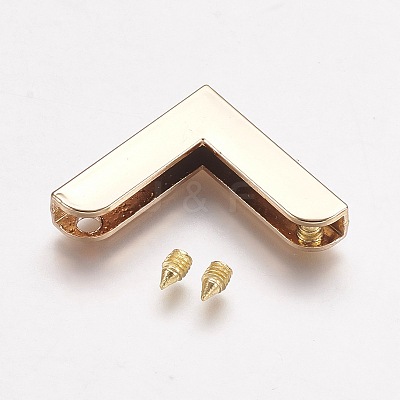 Zinc Alloy Bag Corner Protectors X-PALLOY-WH0008-01KCG-1