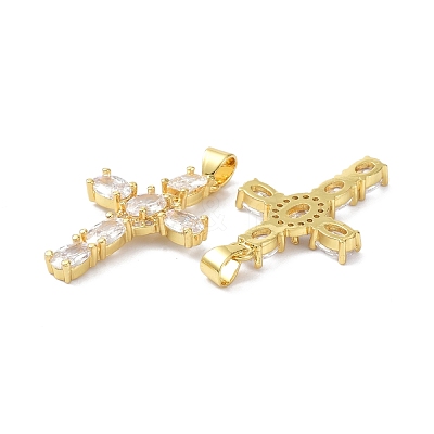 Brass Micro Pave Cubic Zirconia Pendant ZIRC-C021-15G-1