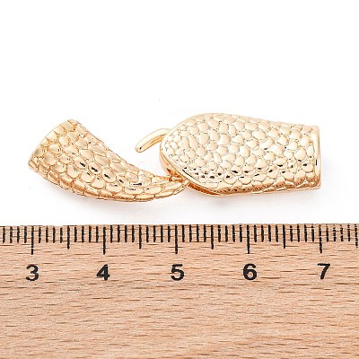 Brass Interlocking Clasps KK-D360-06G-1