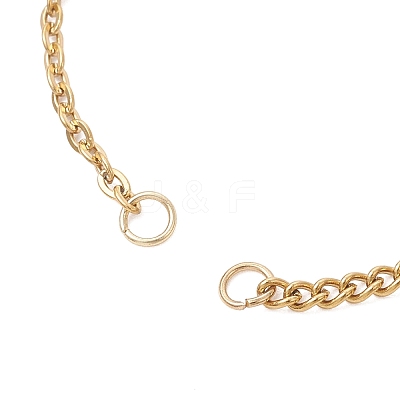 304 Stainless Steel Cable Chain and Twisted Chain Bracelet Making AJEW-JB01477-1