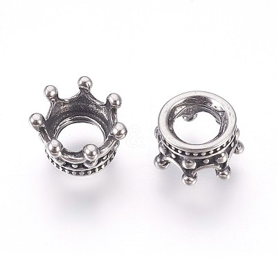 316 Surgical Stainless Steel European Beads STAS-F195-073AS-1