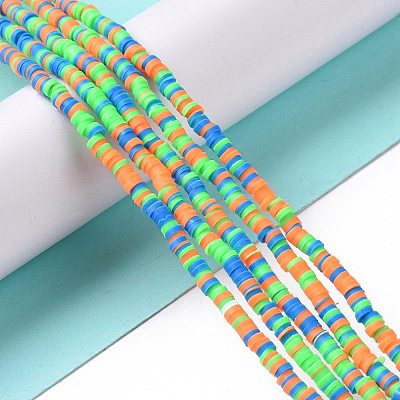 Handmade Polymer Clay Beads Strands CLAY-R089-3mm-008-1