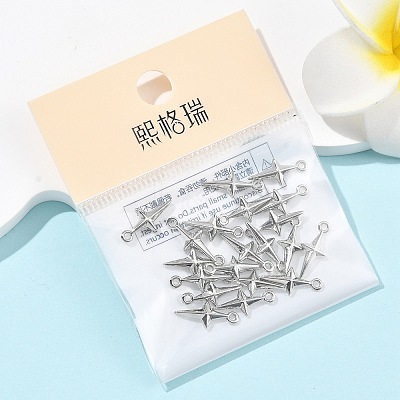 SHEGRACE Brass Star Charms XGR0167P-104P-1