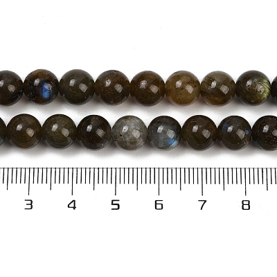 Natural Labradorite Beads Strands G-I253-01-8mm-1