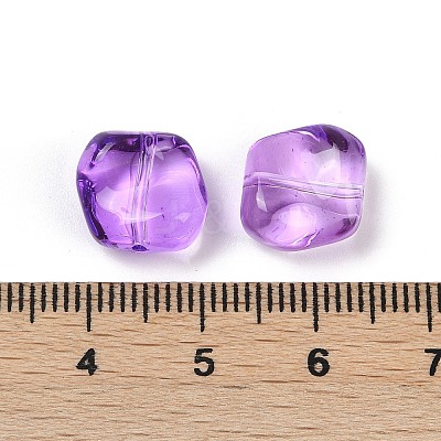 Transparent Glass Beads DGLA-E004-08L-1