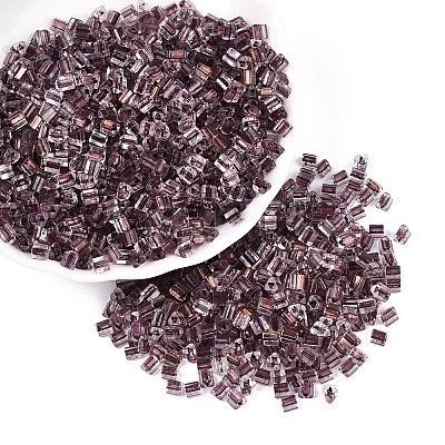 Transparent Inside Colours Glass Seed Beads SEED-T007-13K-1