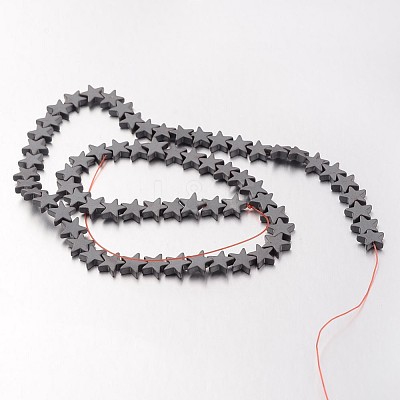 Non-magnetic Synthetic Hematite Bead Strands G-F300-24C-F09-1