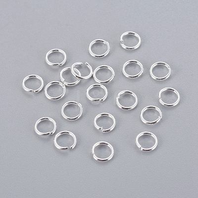 304 Stainless Steel Open Jump Rings X-STAS-E464-09A-S-1