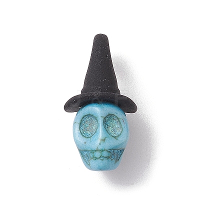 Synthetic Turquoise Dyed Pendants PALLOY-TA00114-1