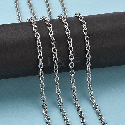 Tarnish Resistant 304 Stainless Steel Cable Chains X-CHS-R009-11-1