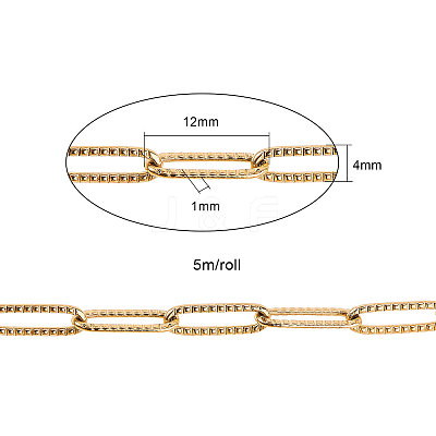304 Stainless Steel Paperclip Chains CHS-CJC0001-01G-1