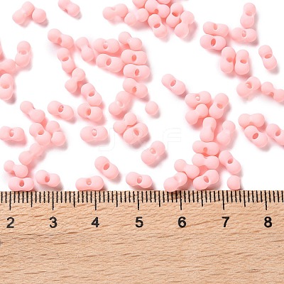 Rubberized Style Glass Seed Beads SEED-Z003-01A-1