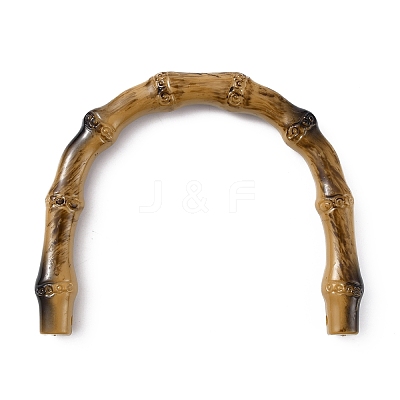 Plastic Imitation Bamboo U-Shaped Bag Handles FIND-WH0010-28A-1