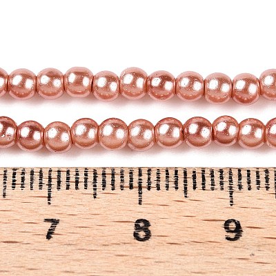 Baking Paint Glass Pearl Bead Strands HY-Q003-3mm-50-A-1
