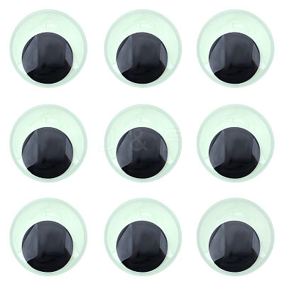 Luminous Self Adhesive Plastic Wiggle Googly Eyes Cabochons KY-WH20002-02A-1