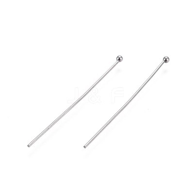 Tarnish Resistant 304 Stainless Steel Ball Head Pins STAS-L221-49P-1